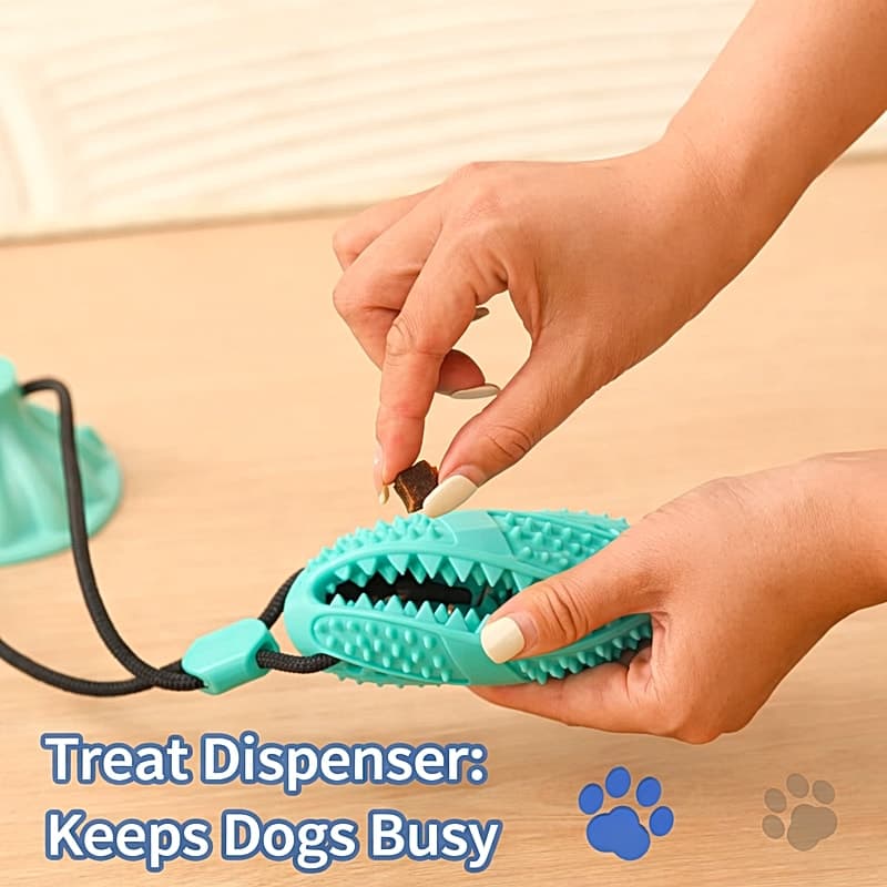 Pelota Mordedor con Ventosa para Perros - 3